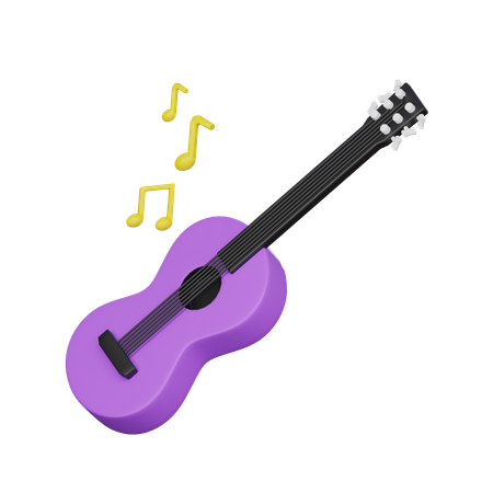 Guitarra  3D Icon