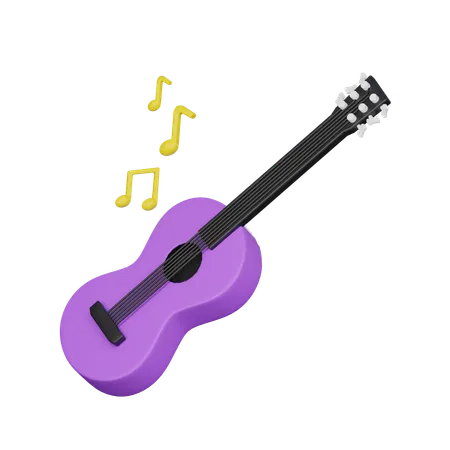 Guitarra  3D Icon