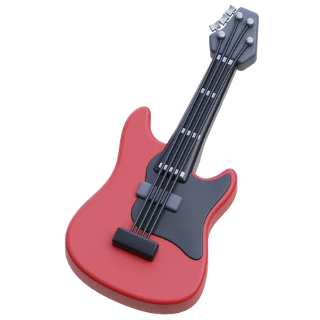 Guitarra electrica  3D Icon