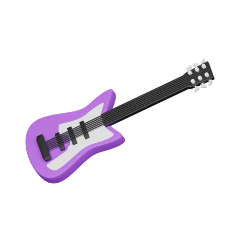 Guitarra electrica  3D Icon