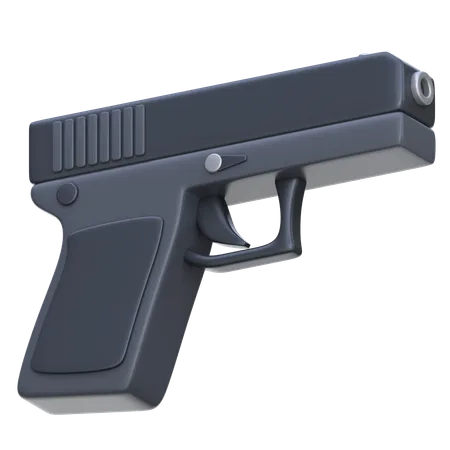 Gun  3D Icon