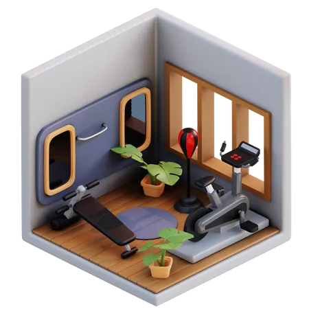 Gym  3D Illustration