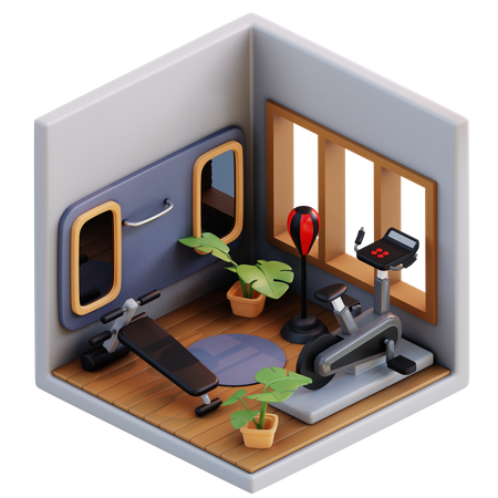 Gym  3D Illustration