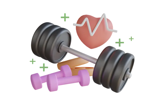 Gym  3D Illustration