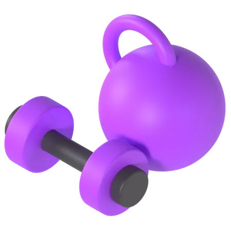 Gym Equipment  3D Illustration