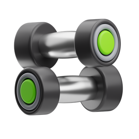 Gym Equipment Dumbells  3D Icon