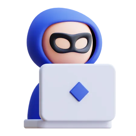 Hacker  3D Icon