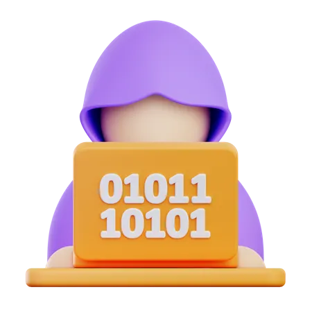 Hacker  3D Icon