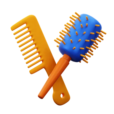 Hair Comb  3D Illustration