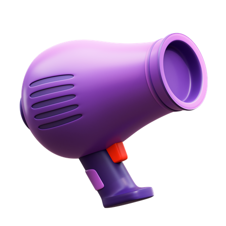 Hair Dryer  3D Illustration