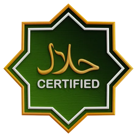 HALAL SIGN  3D Icon