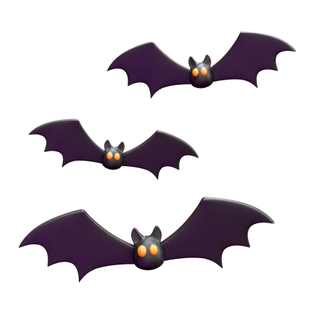 Halloween Bat  3D Icon