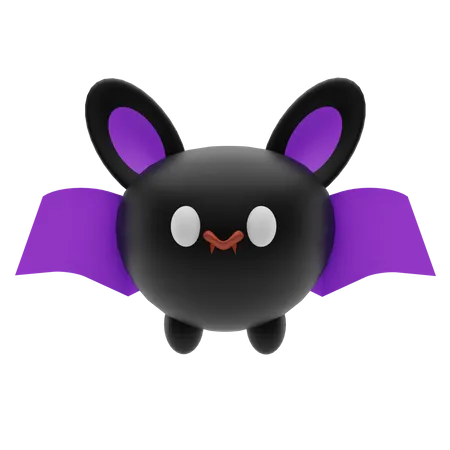 Halloween Bat  3D Illustration