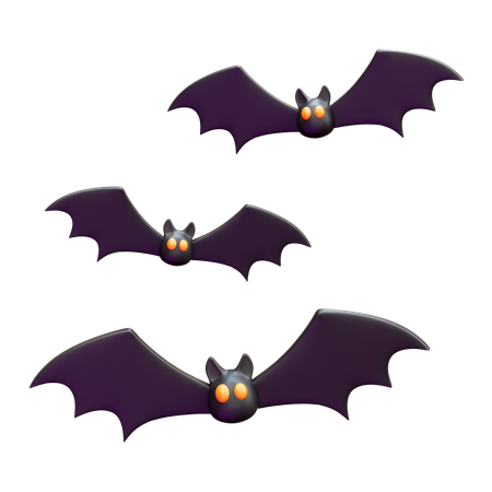 Halloween Bat  3D Icon