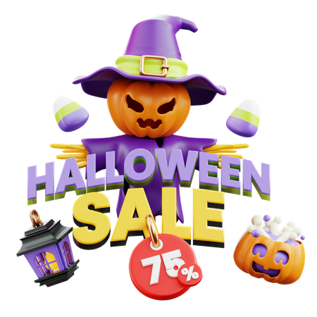 Halloween Sale  3D Icon