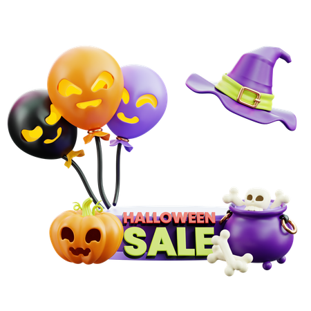 Halloween Sale  3D Icon