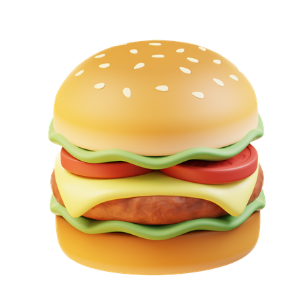 Hamburger  3D Icon