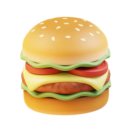 Hamburger  3D Icon