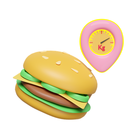 Hamburger  3D Icon