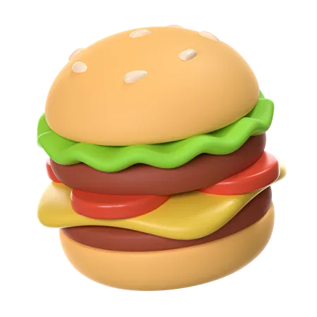 Hamburger  3D Icon