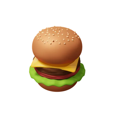 Hamburger  3D Icon