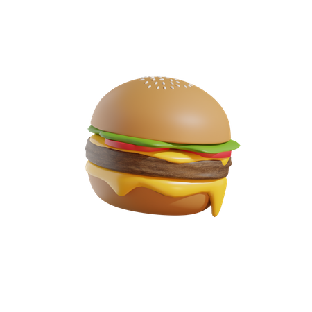 Hamburguesa  3D Icon