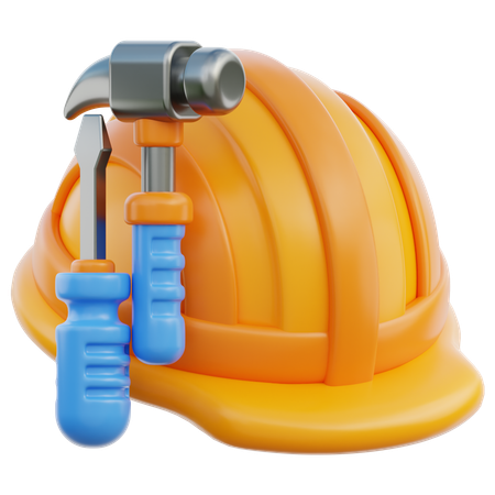 Hammer and Screw  3D Icon