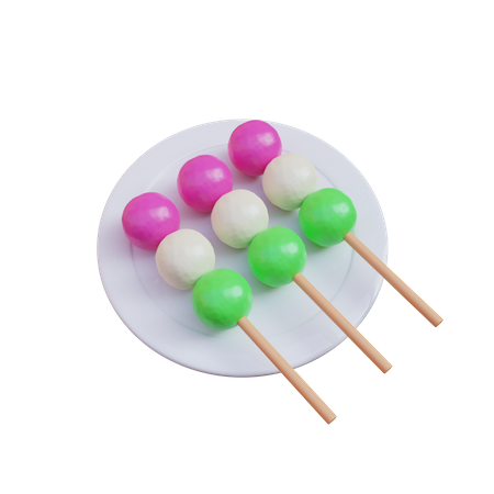 Hanami Dango  3D Icon