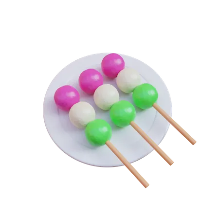 Hanami Dango  3D Icon