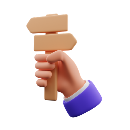 Hand carrying directions  3D Icon