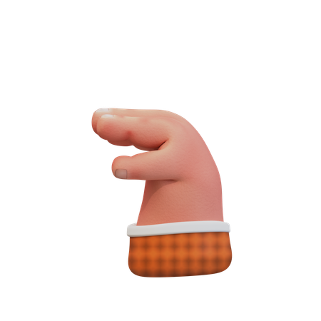 Hand gesture indicating small size  3D Icon