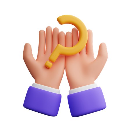 Hand holding question mark  3D Icon