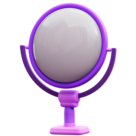 Hand Mirror  3D Illustration