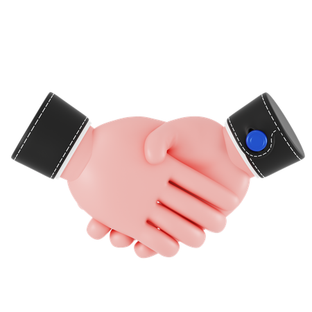 Hand Shake Hand Gesture  3D Icon