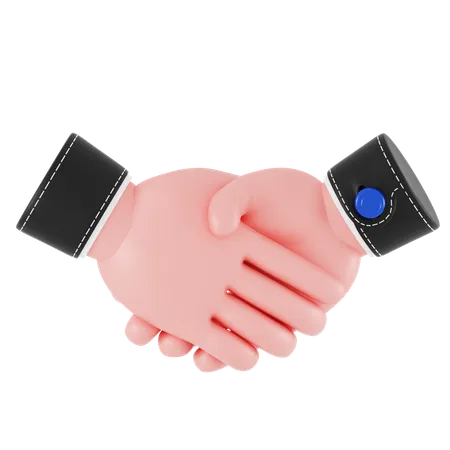 Hand Shake Hand Gesture  3D Icon