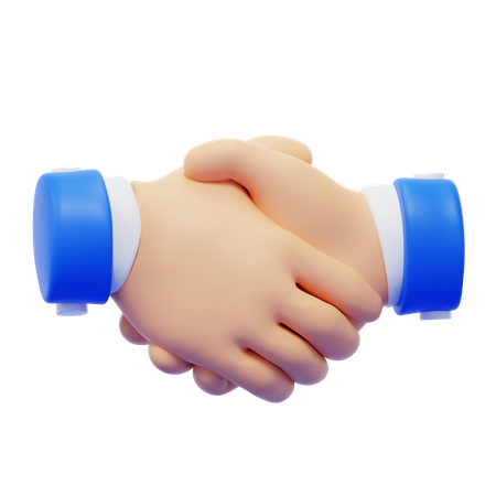 Hand Shake Hand Gesture  3D Icon