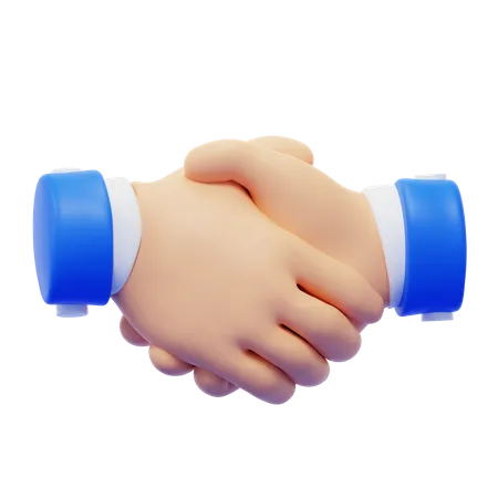 Hand Shake Hand Gesture  3D Icon