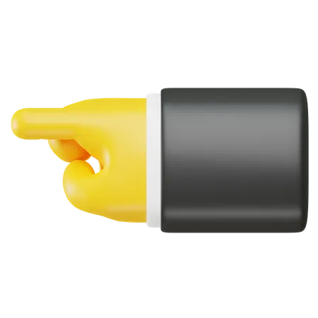 Hand Showing Direction Gesture  3D Icon