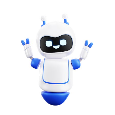 Hand Up Robot  3D Icon