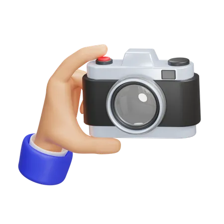 Hand With Camera  3D Icon