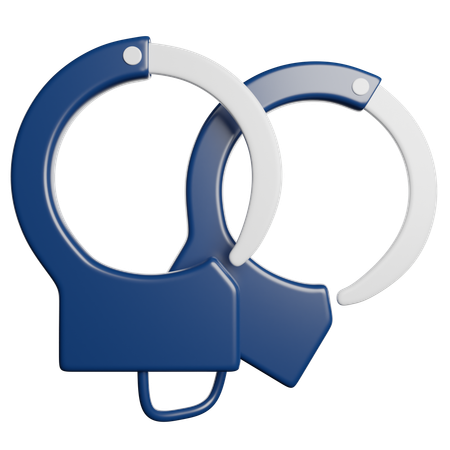 Handcuffs  3D Icon