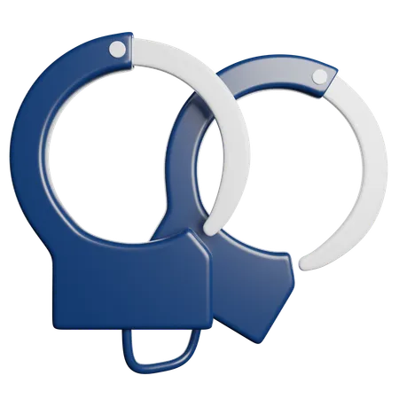 Handcuffs  3D Icon