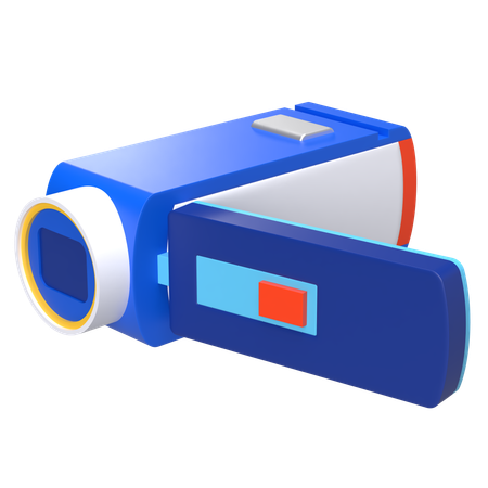 Tragbare Kamera  3D Icon