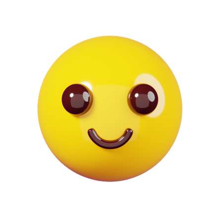 Happy Face Emoji  3D Emoji