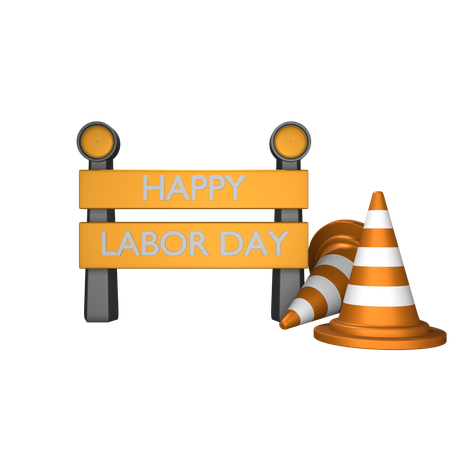 Happy Labor Day  3D Icon