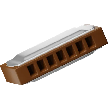 Harmonica  3D Icon