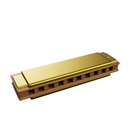 Harmonica  3D Icon