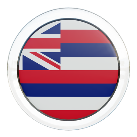 Hawaii-Flaggenglas  3D Flag