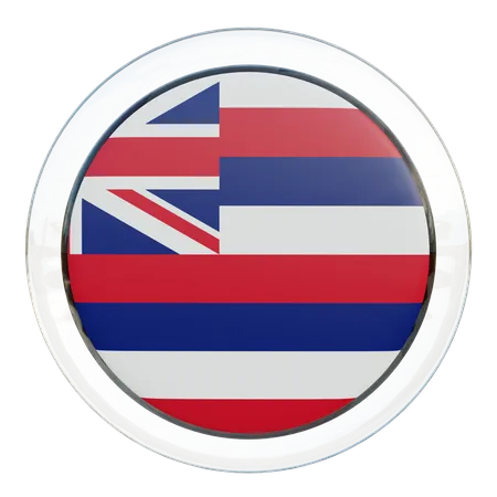 Hawaii-Flaggenglas  3D Flag