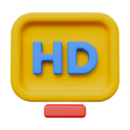 HD Resolution  3D Icon